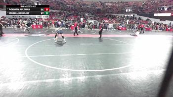 112 lbs Cons. Round 5 - Izabell Schulist, Wittenberg-Birnamwood vs Rohwen Aultman, Iowa-Grant Wrestling Club