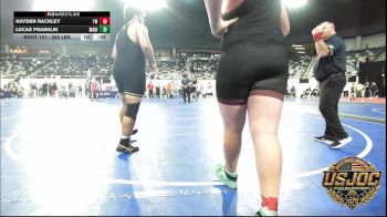 285 lbs Consolation - Hayden Rackley, Tuttle Wrestling vs Lucas Franklin, Madill Takedown