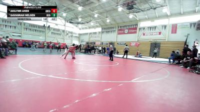 155 lbs Semifinal - Savannah Nelsen, Ukiah vs Jaslynn Aken, American Canyon