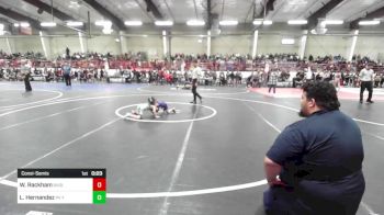 40 lbs Consolation - Wes Rackham, Badlands WC vs Leticia Hernandez, PV Youth Wrestling
