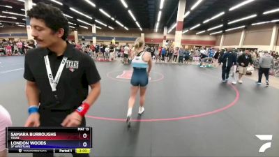 135 lbs Quarterfinal - Samara Burroughs, Texas vs London Woods, 3F Wrestling