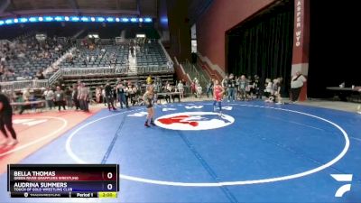 81 lbs Round 1 - Bella Thomas, Green River Grapplers Wrestling vs Audrina Summers, Touch Of Gold Wrestling Club
