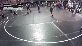 57-62 lbs Semifinal - Aspen Scott, Wisner Rec Wrestling Club vs Kylie Allington, Southern Wrestling Club - Girls
