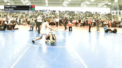 120 lbs Semifinal - Tommy Gretz, PA vs Van Smith, OK