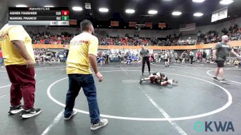 60 lbs Consolation - Asher Fanshier, Clinton Youth Wrestling vs Manuel Franco, Norman Grappling Club