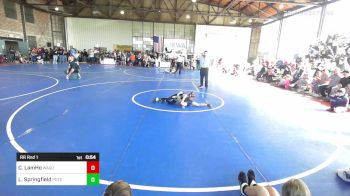 58-62 lbs Rr Rnd 1 - Chevy LamHo, Wagoner Takedown Club vs Lynnly Springfield, Poteau Youth Wrestling Academy