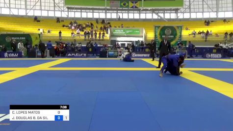 CAIO LOPES MATOS vs JEFFERSON DOUGLAS B. DA SILVA 2023 Brasileiro Jiu-Jitsu IBJJF