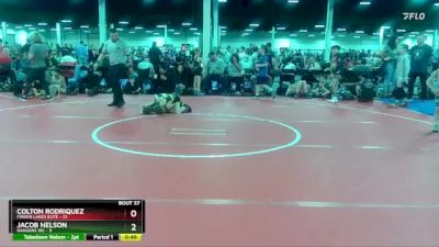 48 lbs Round 8 (10 Team) - Colton Rodriquez, Finger Lakes Elite vs Jacob Nelson, Rangers WC