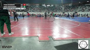 92 lbs Round Of 32 - Tyson Dickerson, Blue Devil Wrestling vs Ezrah Montgomery, Lawton, MacArthur Ok