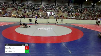 80 lbs Consi Of 8 #1 - Canon Waller, Dendy Trained Wrestling vs William Stewart, 706 Wrestling