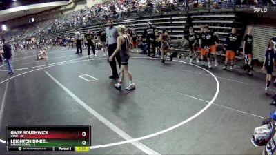 90 lbs Round 2 (6 Team) - Gage Southwick, Utah vs Leighton Dinkel, Kansas Cobra