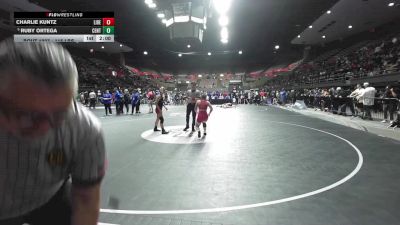 115 lbs Round Of 16 - Charlie Kuntz, Liberty (Bakersfield) vs Ruby Ortega, Centennial