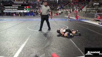 52 lbs Cons. Round 2 - Slater Schippers, Hoxie Kids vs Maverick Wilkey, Haysville