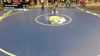 115 lbs Champ. Round 3 - Ma`Kayla Bonner, Unattached vs Charlie Dolan, Unattached