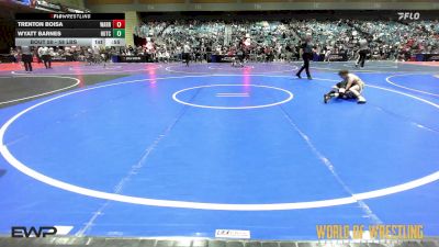 58 lbs Consi Of 16 #2 - Trenton Boisa, Warriors Of Christ Wrestling vs Wyatt Barnes, Hutchy Hammers