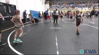 52-55 lbs Rr Rnd 3 - Mason Shumaker, F-5 Grappling vs Tinley Jones, Kingfisher YellowJackets