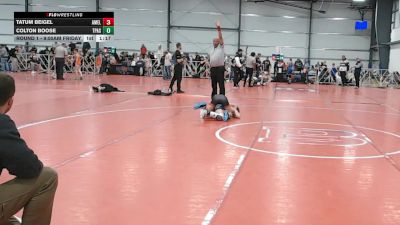 96 lbs Round 1 - 9:00am Friday - Colton Boose, PA Silver vs Tatum Beigel, America Elite
