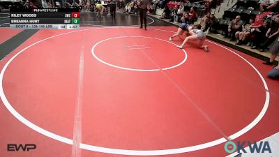 138-145 lbs Rr Rnd 1 - Riley Woods, Salina Wrestling Club vs Breanna Hunt, Heat