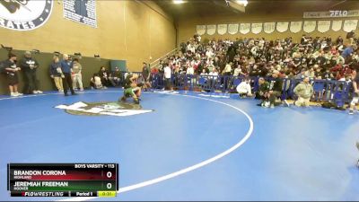 113 lbs Cons. Round 3 - Jeremiah Freeman, Hoover vs Brandon Corona, Highland