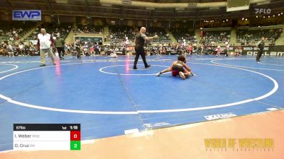 67 lbs Semifinal - Ian Weber, Ringers vs Orlando Cruz, RedWave Wrestling