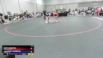 115 lbs Round 1 (8 Team) - Coty Sessions, Oklahoma vs Leiannah Landreth, Kansas