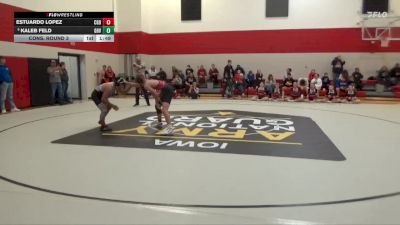 126 lbs Cons. Round 3 - Kaleb Feld, Garner-Hayfield/Ventura vs Estuardo Lopez, Clarion-Goldfield-Dows