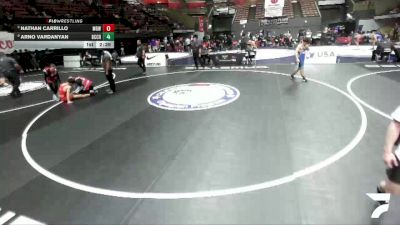 Quarters - Nathan Carrillo, Monster Garage Wrestling vs Arno Vardanyan, Birmingham Community Charter High School Wrestling
