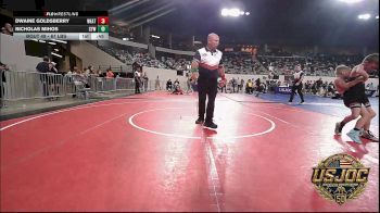 67 lbs Consi Of 16 #2 - Dwaine Goldsberry, Weatherford Youth Wrestling vs Nicholas Mihos, Coweta Tiger Wrestling