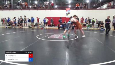 130 kg Quarterfinal - Noah Curtis, Interior Grappling Academy vs Cameron Groncki, Curby 3 Style Wrestling Club