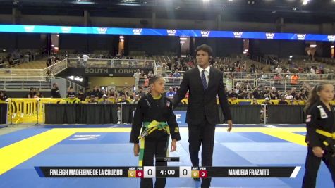 Manuela Frazatto vs Finleigh Madeleine De La Cruz Bu 2025 Pan Kids Jiu-Jitsu IBJJF Championship