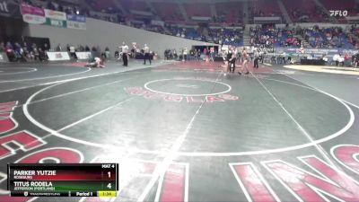 6A-150 lbs Champ. Round 1 - Parker Yutzie, Roseburg vs Titus Rodela, Jefferson (Portland)