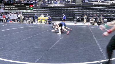 165 lbs Quarterfinal - Micah Hanau, Army vs Mason Reiniche, Tennessee-Chattanooga