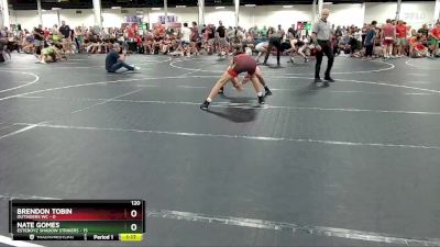 120 lbs Round 2 (6 Team) - Nate Gomes, EsteBoyz Shadow Strikers vs Brendon Tobin, Outsiders WC