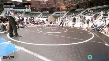 52 lbs Rr Rnd 5 - Brooks Wood, Oklahoma Strong-Blue 9U vs Kayde Legg, Keystone Kids Wrestling Club