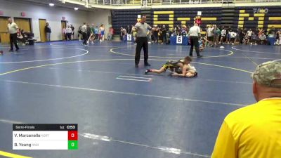 75 lbs Semifinal - Vincent Marcenelle, North Allegheny vs Brennan Young, Ragin Raisins WC