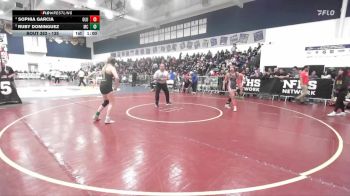 135 lbs Cons. Semi - Ruby Dominguez, Mira Costa vs Sophia Garcia, Lutheran/Orange