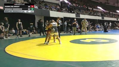 Rookie 6-8 165 Semifinal - Brennan Henderson, Jolliff Middle School vs Kaden (KB) Bright, Smithfield