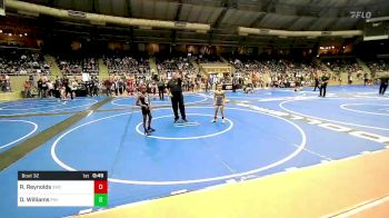 67 lbs Quarterfinal - Ryker Reynolds, Salina Wrestling Club vs Darius Williams, Pin-King All Stars