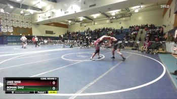 285 lbs Cons. Round 3 - Jake Wise, Claremont vs Roman Diaz, Beaumont