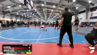 106 lbs Cons. Round 3 - Keegan Carr, Team Gann Wrestling vs Cj Reyes, Ohana HQ Wrestling