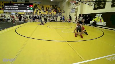 119 lbs Quarterfinal - Bryce Epperson, Grove vs Austin Thatcher, Wagoner