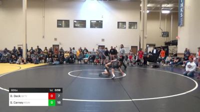 80 lbs Rr Rnd 1 - Dylan Deck, Team Nauman K-8 vs Gavin Carney, Team Round-Up K-8