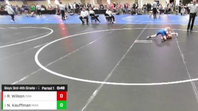 Boys 3rd-4th Grade - 71 3rd Place Match - Ryker Wilson, Sebolt Wrestling Academy vs Nash Kauffman, Moen Wrestling Academy