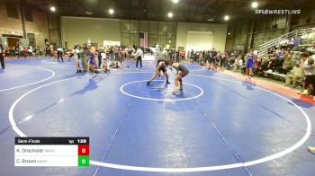 140 lbs Semifinal - Kaidon Drechsler, Wagoner Takedown Club vs Carter Brown, Wagoner Takedown Club