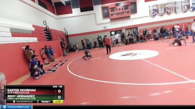 53 lbs Round 2 - Remy Hernandez, Moses Lake Wrestling Club vs Karter Moorman, Elite Wrestling Club