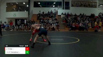 157 lbs Champ. Round 1 - Austin O`Donoghue, Marian University (IN) vs Jordan Hodge, Wabash