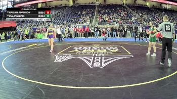 Girls-120 lbs 7th Place Match - Eva Zimnicki, West Bloomfield Hs Girls vs Kaelyn Adamson, South Haven Hs Girls