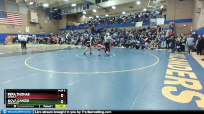 115lbs Cons. Round 3 - Nova Danzig, Ridgeview vs Fera Thomas, Lincoln