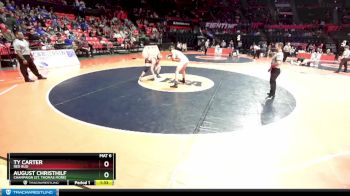 1A 175 lbs Quarterfinal - Ty Carter, Red Bud vs August Christhilf, Champaign (St. Thomas More)