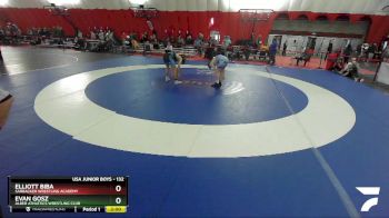 132 lbs 1st Place Match - Evan Gosz, Alber Athletics Wrestling Club vs Elliott Biba, Sarbacker Wrestling Academy